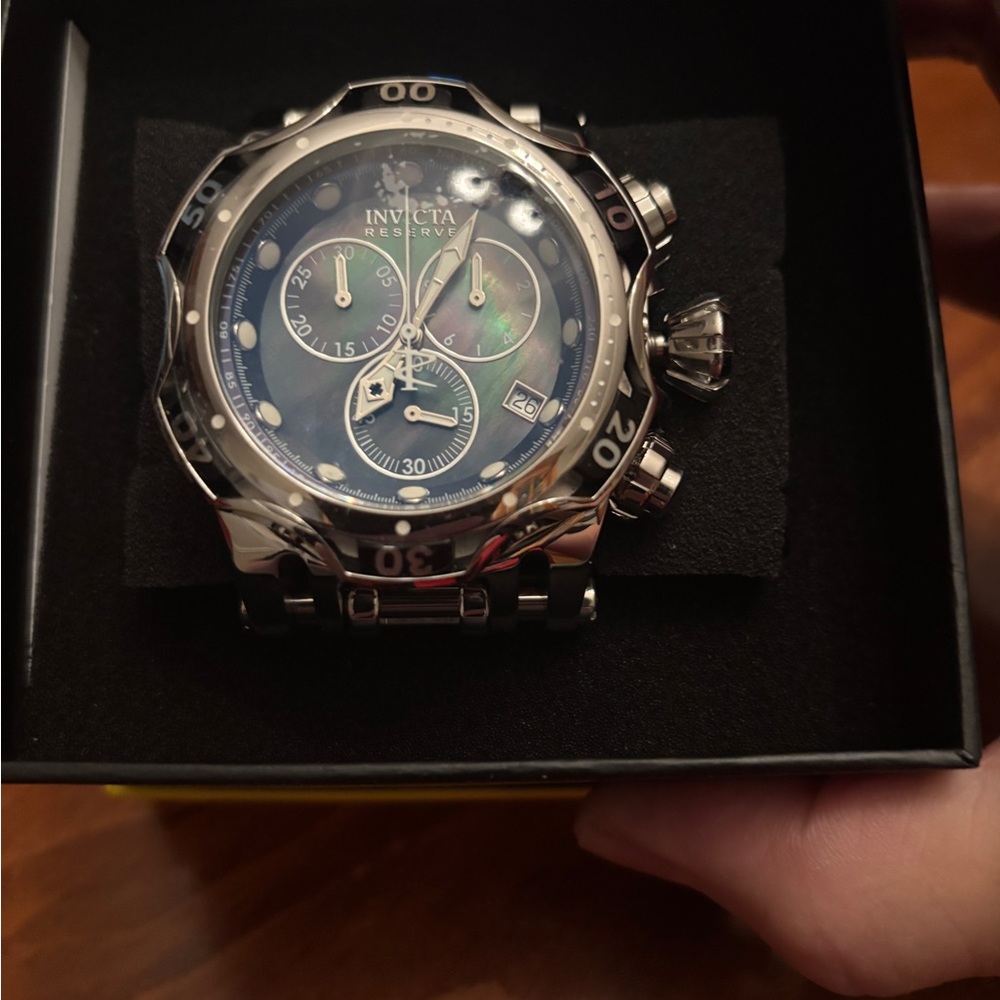 Invicta Reserve Blue and Silver Watch
